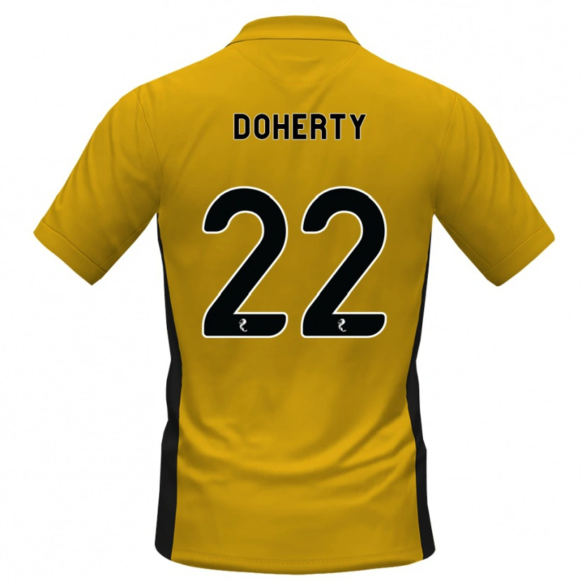Danxen Enfant Maillot Jordan Doherty #22 Orange Noir Tenues Domicile 2026/27 T-Shirt