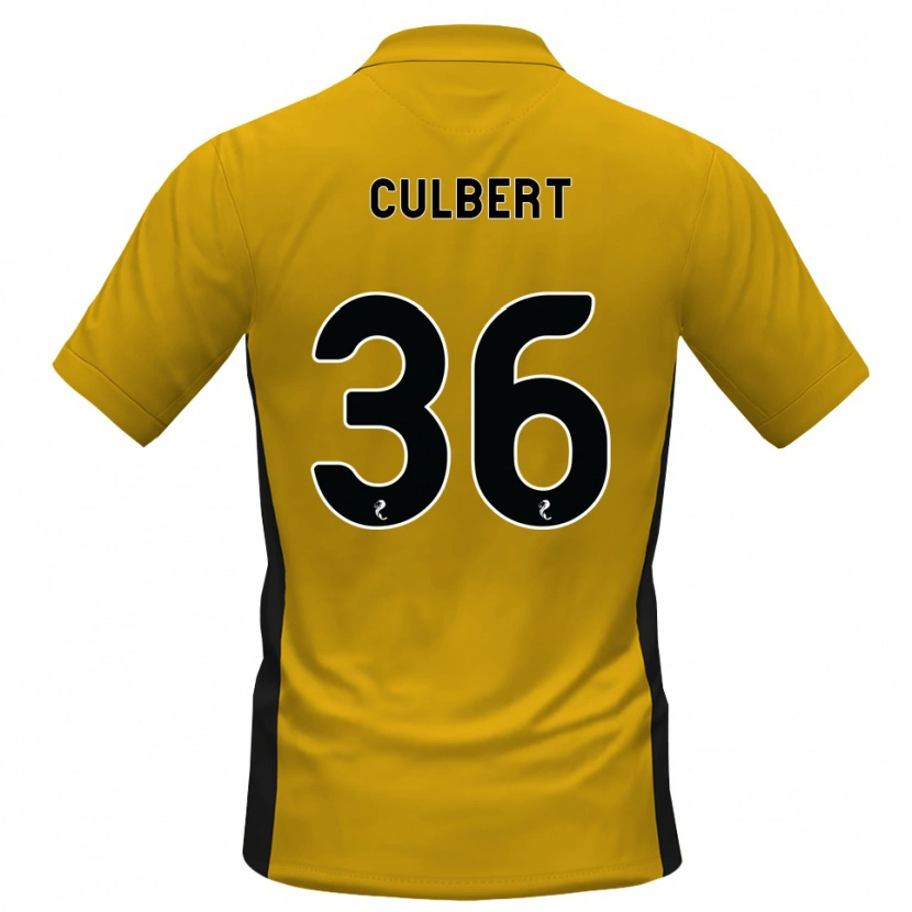 Danxen Enfant Maillot Sam Culbert #36 Orange Noir Tenues Domicile 2026/27 T-Shirt