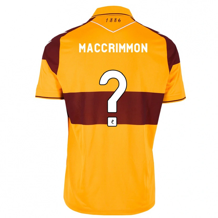 Danxen Enfant Maillot Scott Maccrimmon #0 Marron Orange Tenues Domicile 2026/27 T-Shirt