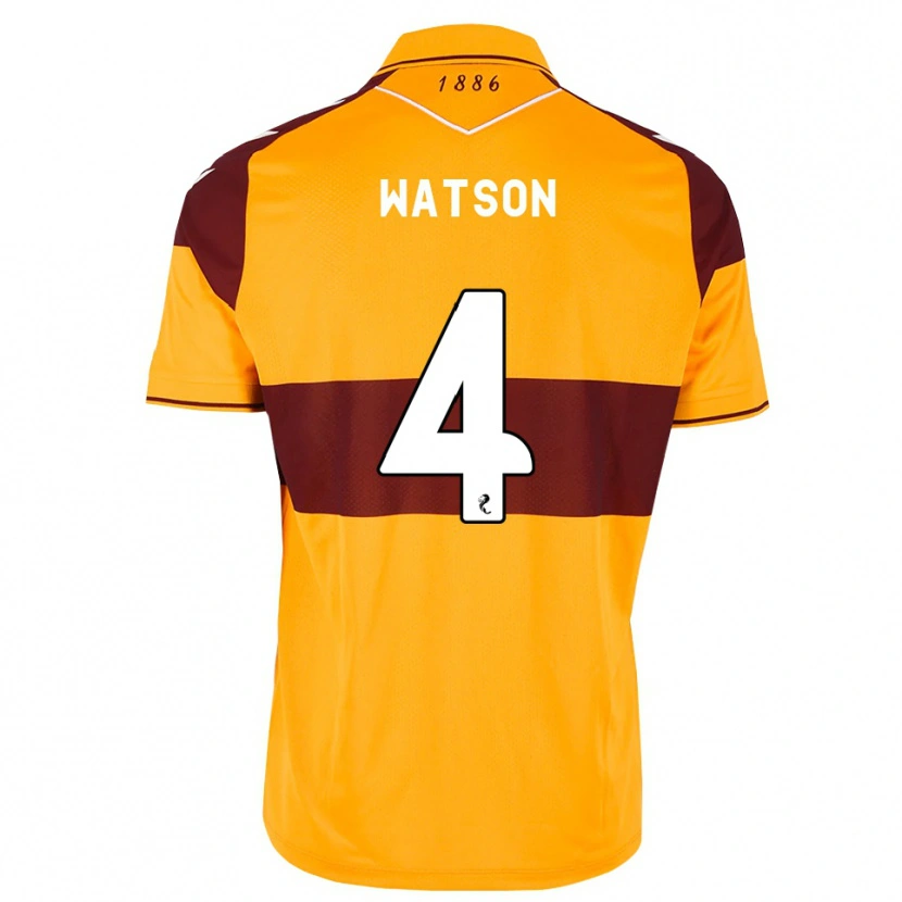 Danxen Enfant Maillot Chelsie Watson #4 Marron Orange Tenues Domicile 2026/27 T-Shirt
