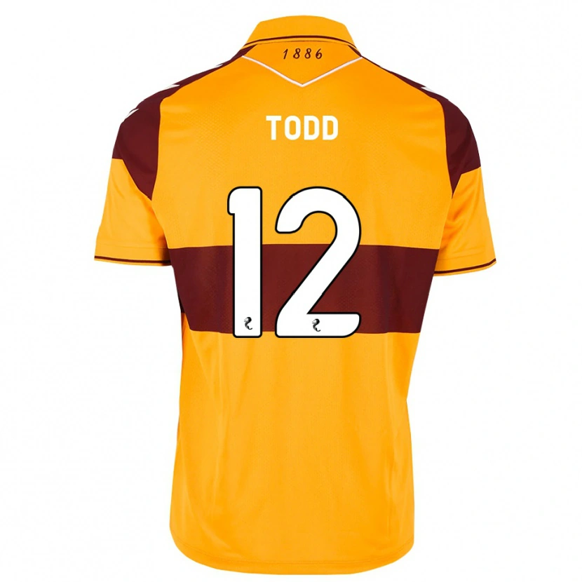 Danxen Enfant Maillot Rachel Todd #12 Marron Orange Tenues Domicile 2026/27 T-Shirt
