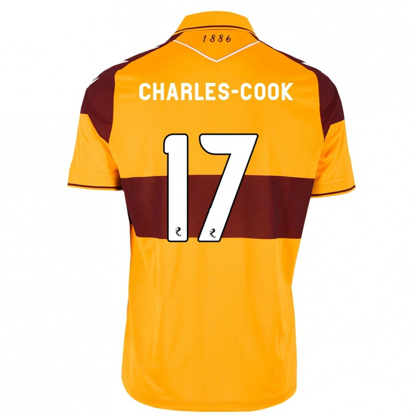 Danxen Enfant Maillot Regan Charles-Cook #17 Marron Orange Tenues Domicile 2026/27 T-Shirt