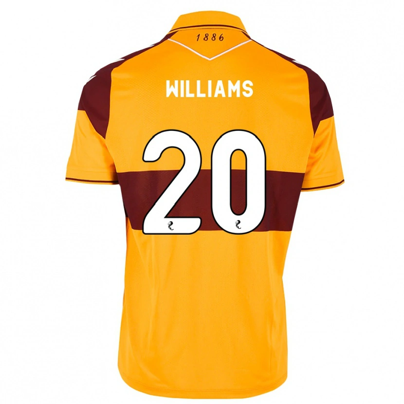 Danxen Enfant Maillot Dylan Williams #20 Marron Orange Tenues Domicile 2026/27 T-Shirt