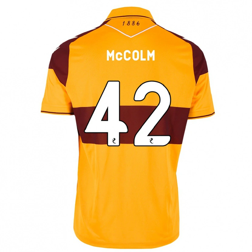 Danxen Enfant Maillot Rocco Mccolm #42 Marron Orange Tenues Domicile 2026/27 T-Shirt