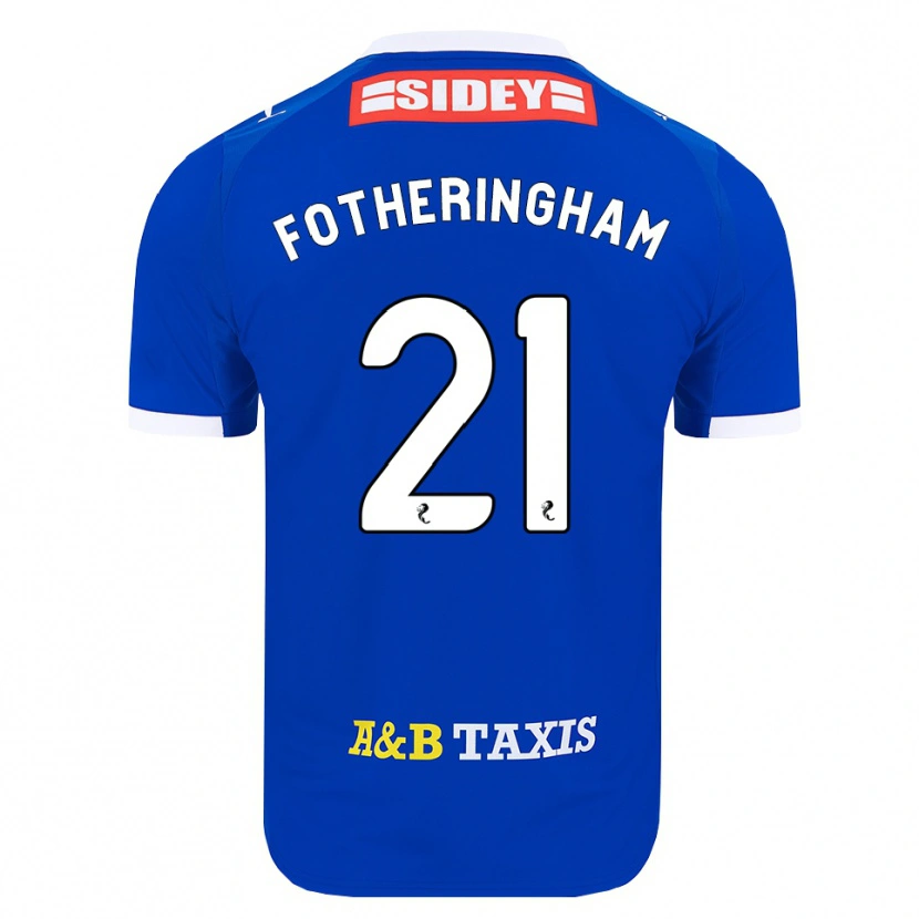 Danxen Enfant Maillot Kai Fotheringham #21 Bleu Rouge Jaune Tenues Domicile 2026/27 T-Shirt