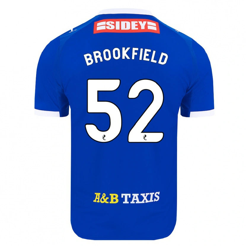 Danxen Enfant Maillot Arran Brookfield #52 Bleu Rouge Jaune Tenues Domicile 2026/27 T-Shirt