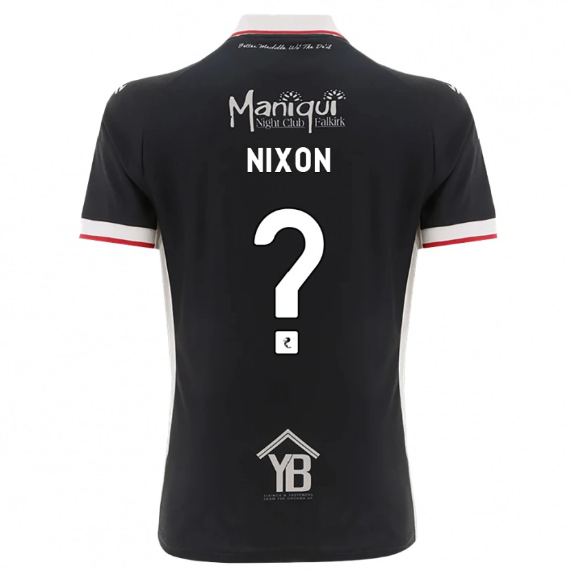 Danxen Enfant Maillot Stevie Nixon #0 Noir Blanc Rouge Tenues Domicile 2026/27 T-Shirt