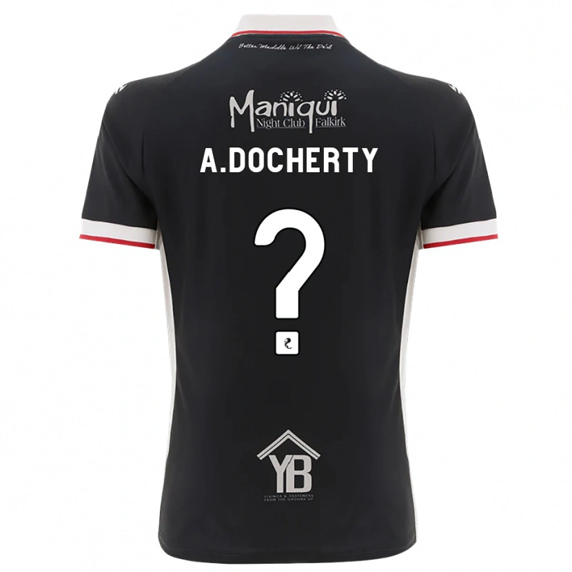 Danxen Enfant Maillot Aimie Docherty #0 Noir Blanc Rouge Tenues Domicile 2026/27 T-Shirt