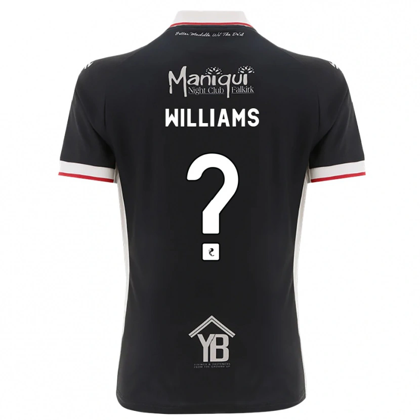 Danxen Enfant Maillot Cerys Williams #0 Noir Blanc Rouge Tenues Domicile 2026/27 T-Shirt