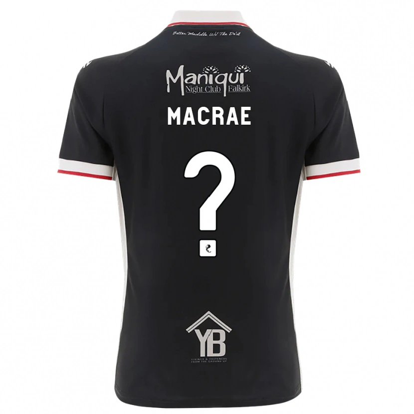 Danxen Enfant Maillot Jane Macrae #0 Noir Blanc Rouge Tenues Domicile 2026/27 T-Shirt
