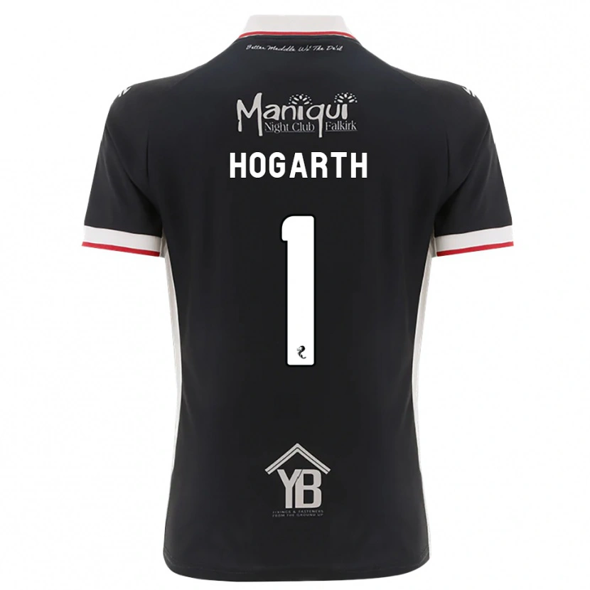Danxen Enfant Maillot Nicky Hogarth #1 Noir Blanc Rouge Tenues Domicile 2026/27 T-Shirt