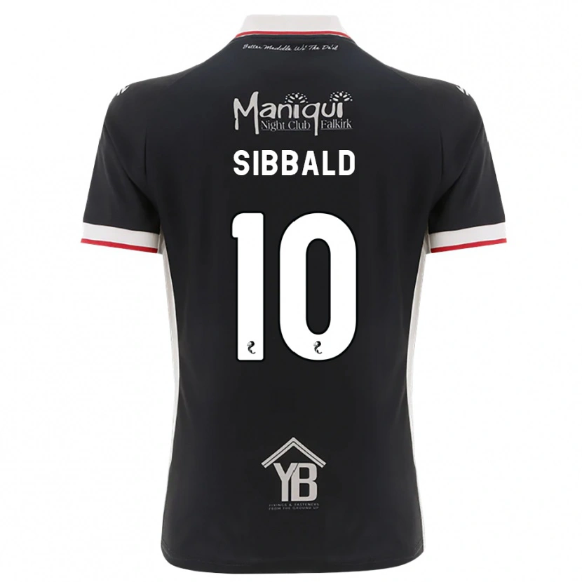 Danxen Enfant Maillot Craig Sibbald #10 Noir Blanc Rouge Tenues Domicile 2026/27 T-Shirt