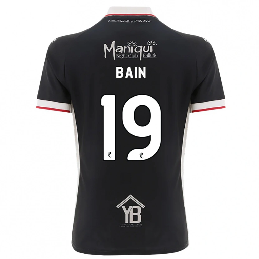 Danxen Enfant Maillot Scott Bain #19 Noir Blanc Rouge Tenues Domicile 2026/27 T-Shirt