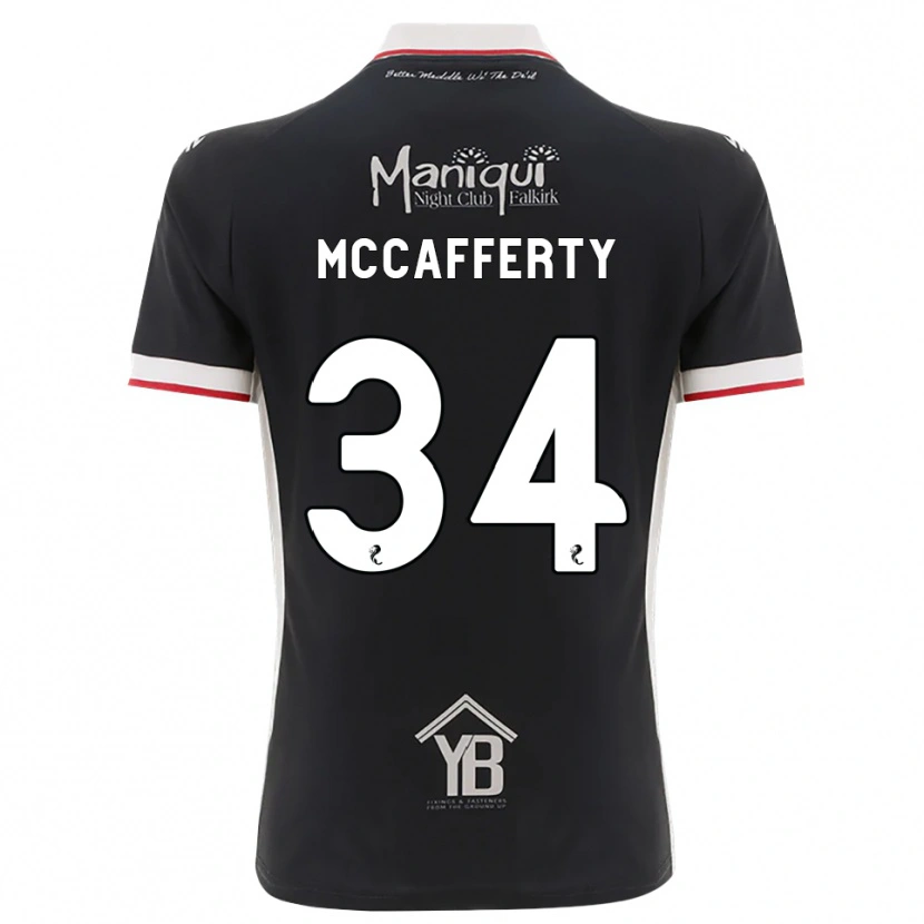 Danxen Enfant Maillot Flynn Mccafferty #34 Noir Blanc Rouge Tenues Domicile 2026/27 T-Shirt
