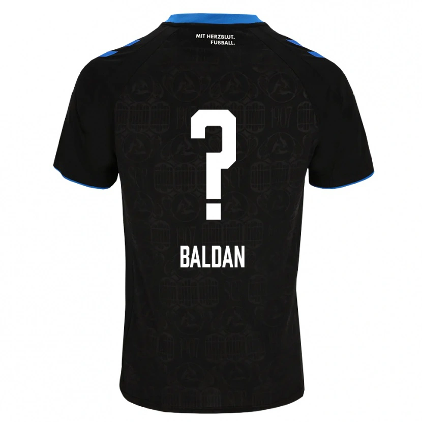 Danxen Enfant Maillot Ziya Baldan #0 Noir Blanc Rouge Tenues Domicile 2026/27 T-Shirt
