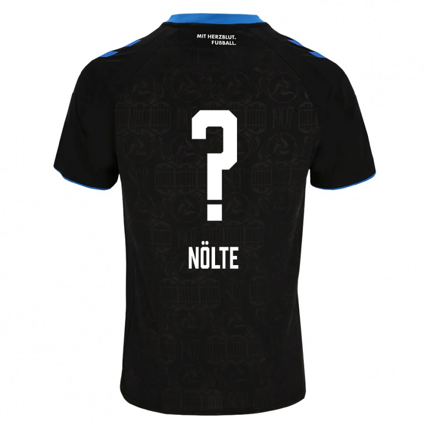 Danxen Enfant Maillot Jannik Nölte #0 Noir Blanc Rouge Tenues Domicile 2026/27 T-Shirt