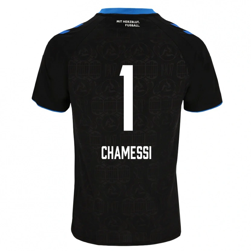 Danxen Enfant Maillot Ian Chamessi #1 Noir Blanc Rouge Tenues Domicile 2026/27 T-Shirt