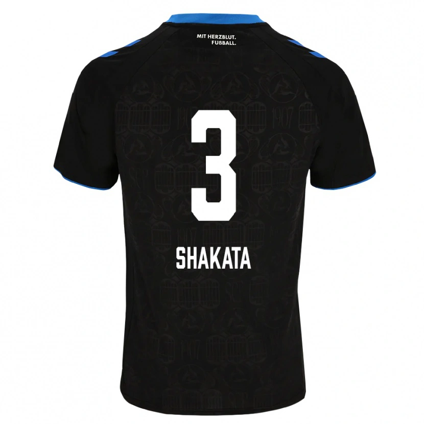 Danxen Enfant Maillot Haruto Shakata #3 Noir Blanc Rouge Tenues Domicile 2026/27 T-Shirt