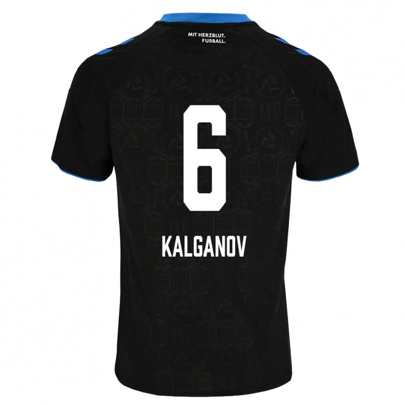 Danxen Enfant Maillot Levin Kalganov #6 Noir Blanc Rouge Tenues Domicile 2026/27 T-Shirt
