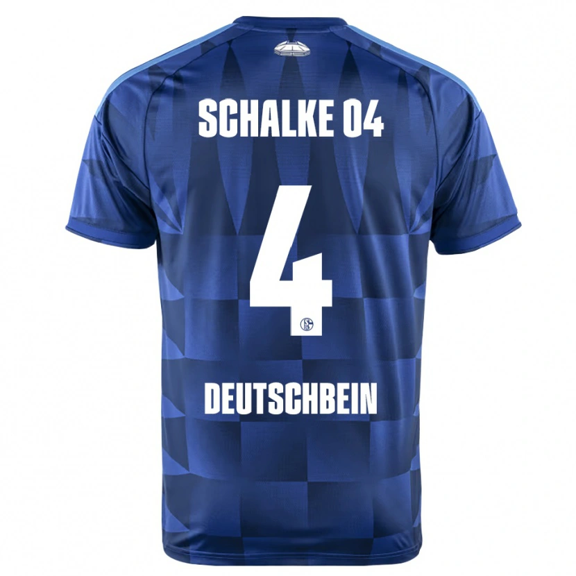 Danxen Enfant Maillot Lasse Deutschbein #4 Bleu Foncé Jaune Blanc Tenues Domicile 2026/27 T-Shirt