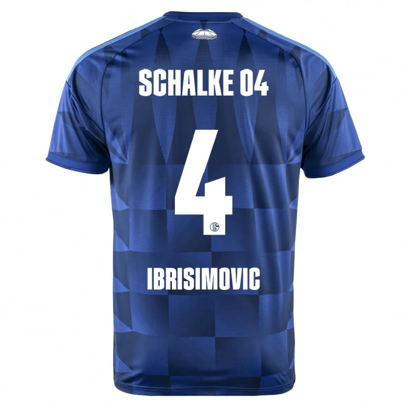 Danxen Enfant Maillot Amar Ibrisimovic #4 Bleu Foncé Jaune Blanc Tenues Domicile 2026/27 T-Shirt
