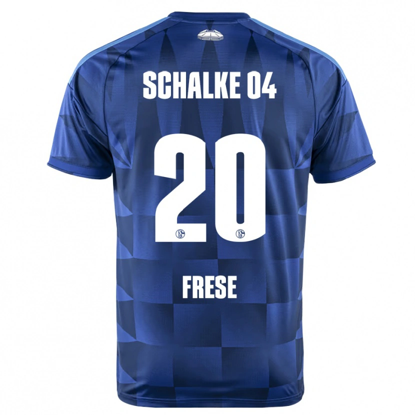 Danxen Enfant Maillot Niklas Frese #20 Bleu Foncé Jaune Blanc Tenues Domicile 2026/27 T-Shirt