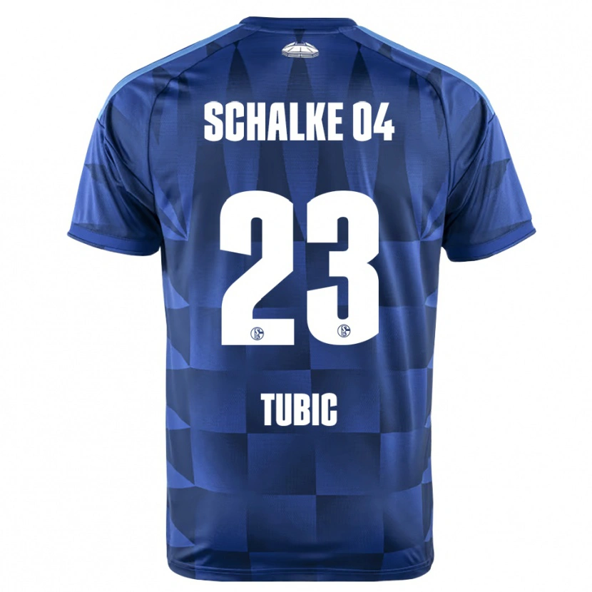Danxen Enfant Maillot Malik Tubic #23 Bleu Foncé Jaune Blanc Tenues Domicile 2026/27 T-Shirt