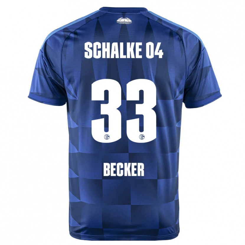 Danxen Enfant Maillot Vitalie Becker #33 Bleu Foncé Jaune Blanc Tenues Domicile 2026/27 T-Shirt