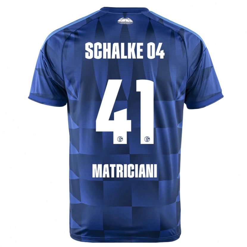 Danxen Enfant Maillot Henning Matriciani #41 Bleu Foncé Jaune Blanc Tenues Domicile 2026/27 T-Shirt