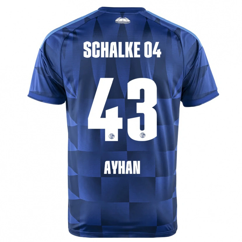 Danxen Enfant Maillot Mertcan Ayhan #43 Bleu Foncé Jaune Blanc Tenues Domicile 2026/27 T-Shirt