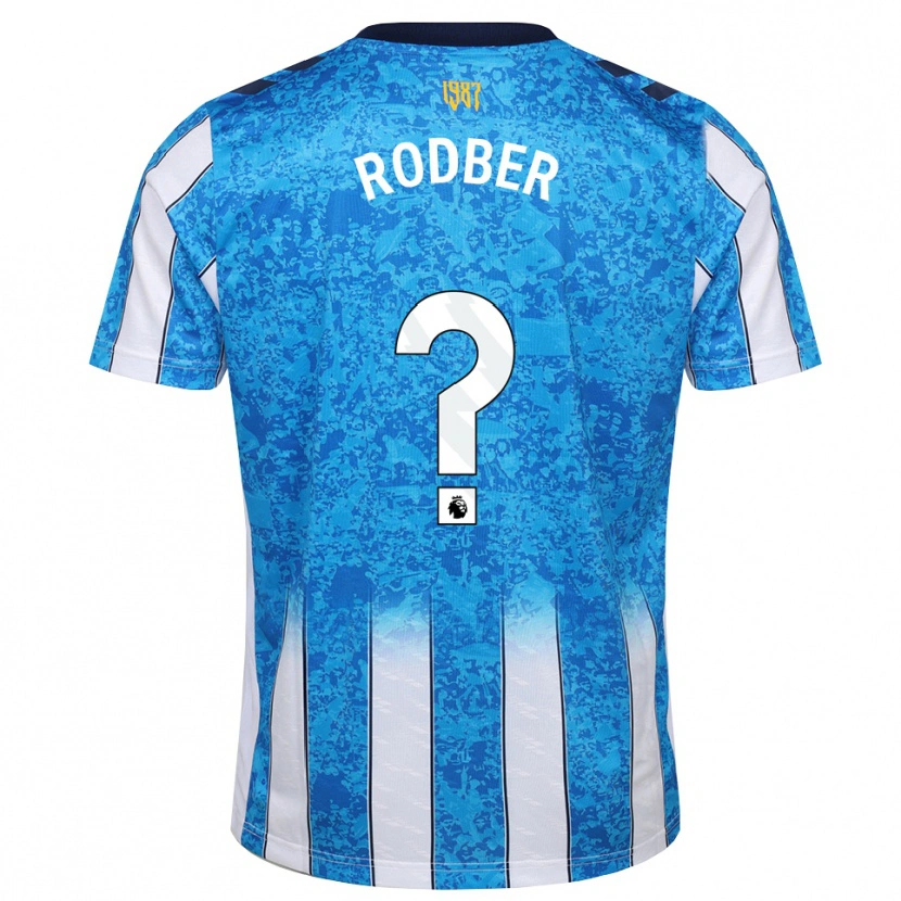 Danxen Enfant Maillot Samuel Rodber #0 Blanc Bleu Orange Tenues Domicile 2026/27 T-Shirt