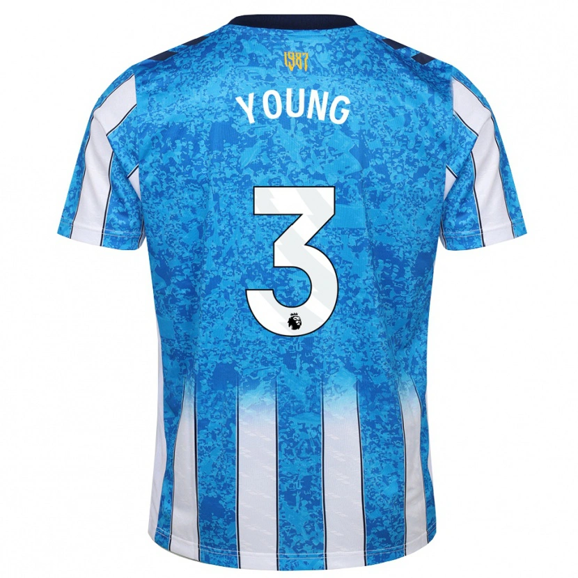 Danxen Enfant Maillot Shay Young #3 Blanc Bleu Orange Tenues Domicile 2026/27 T-Shirt