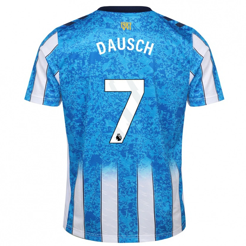 Danxen Enfant Maillot Aidan Dausch #7 Blanc Bleu Orange Tenues Domicile 2026/27 T-Shirt