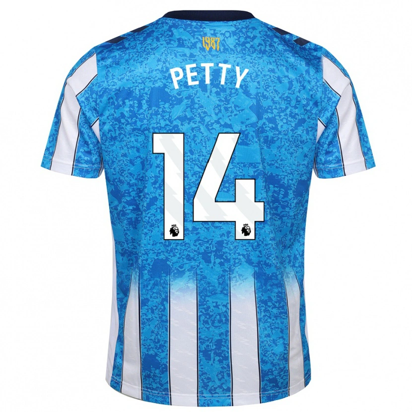 Danxen Enfant Maillot Billy Petty #14 Blanc Bleu Orange Tenues Domicile 2026/27 T-Shirt