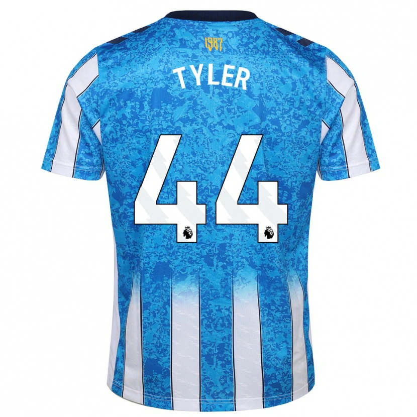 Danxen Enfant Maillot Cian Tyler #44 Blanc Bleu Orange Tenues Domicile 2026/27 T-Shirt
