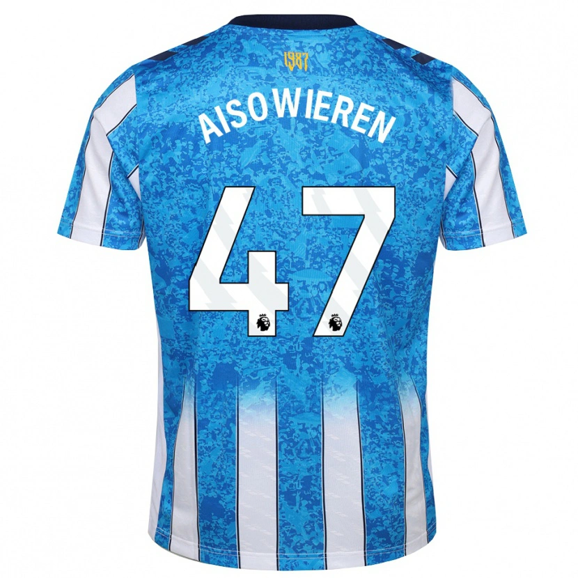 Danxen Enfant Maillot Evan Eghosa Aisowieren #47 Blanc Bleu Orange Tenues Domicile 2026/27 T-Shirt