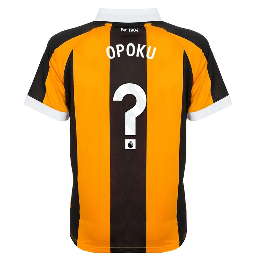 Danxen Enfant Maillot Sam Opoku #0 Orange Noir Blanc Tenues Domicile 2026/27 T-Shirt