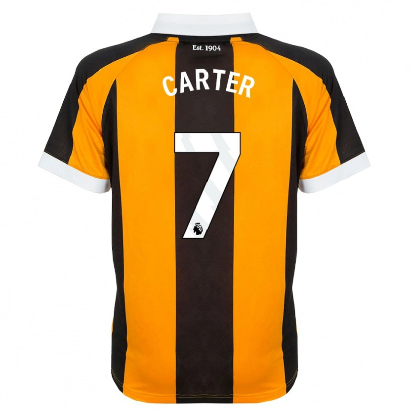 Danxen Enfant Maillot Ramell Carter #7 Orange Noir Blanc Tenues Domicile 2026/27 T-Shirt