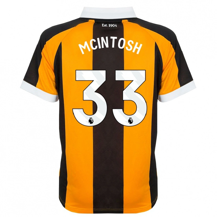 Danxen Enfant Maillot Lucy Mcintosh #33 Orange Noir Blanc Tenues Domicile 2026/27 T-Shirt