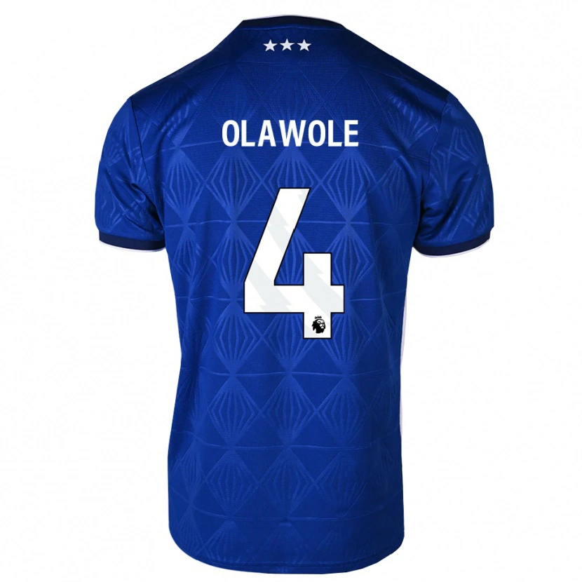 Danxen Enfant Maillot Kellyan Olawole #4 Bleu Moyen Blanc Rouge Tenues Domicile 2026/27 T-Shirt