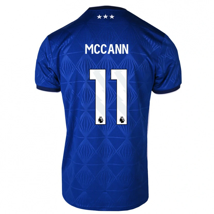 Danxen Enfant Maillot Darragh Mccann #11 Bleu Moyen Blanc Rouge Tenues Domicile 2026/27 T-Shirt