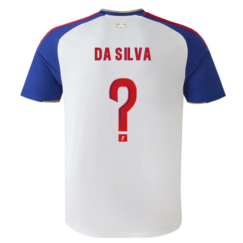 Danxen Enfant Maillot Florent Da Silva #0 Bleu Royal Rouge Blanc Tenues Domicile 2026/27 T-Shirt