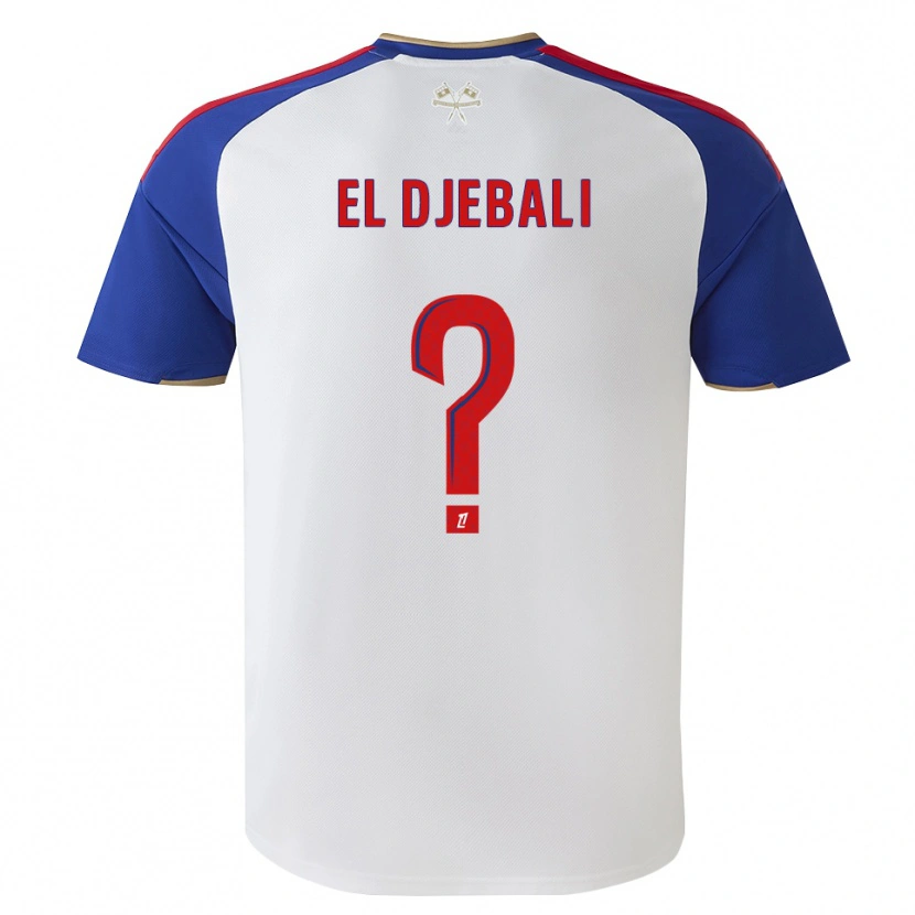 Danxen Enfant Maillot Chaim El Djebali #0 Bleu Royal Rouge Blanc Tenues Domicile 2026/27 T-Shirt