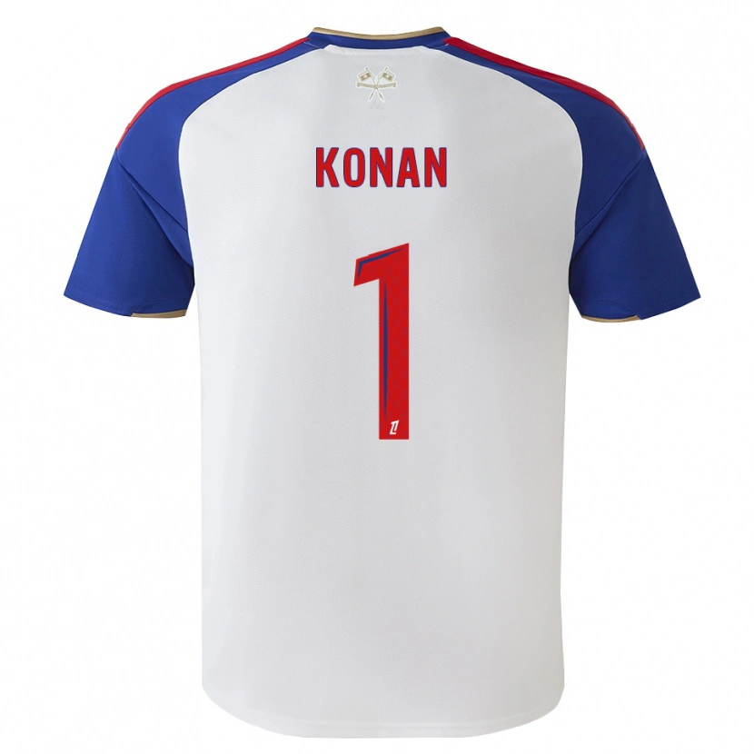 Danxen Enfant Maillot Yvann Konan #1 Bleu Royal Rouge Blanc Tenues Domicile 2026/27 T-Shirt