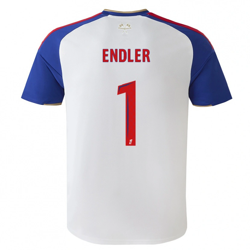 Danxen Enfant Maillot Christiane Endler #1 Bleu Royal Rouge Blanc Tenues Domicile 2026/27 T-Shirt