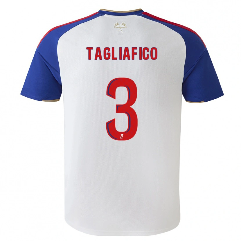 Danxen Enfant Maillot Nicolás Tagliafico #3 Bleu Royal Rouge Blanc Tenues Domicile 2026/27 T-Shirt