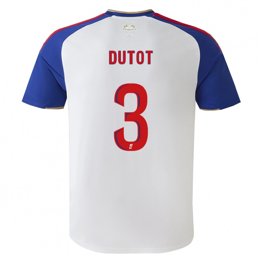 Danxen Enfant Maillot Timothée Dutot #3 Bleu Royal Rouge Blanc Tenues Domicile 2026/27 T-Shirt