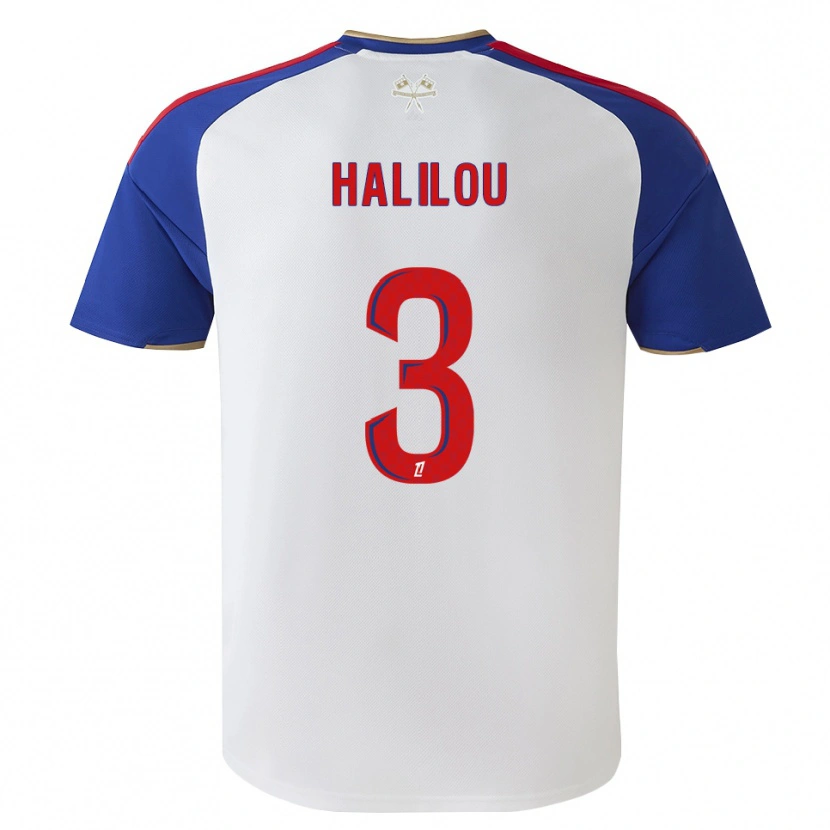 Danxen Enfant Maillot Ibrahim Halilou #3 Bleu Royal Rouge Blanc Tenues Domicile 2026/27 T-Shirt