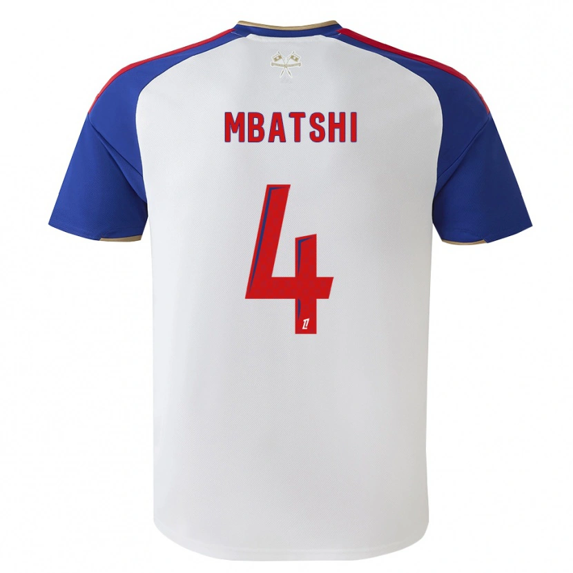 Danxen Enfant Maillot Prince Mbatshi Mukuba #4 Bleu Royal Rouge Blanc Tenues Domicile 2026/27 T-Shirt