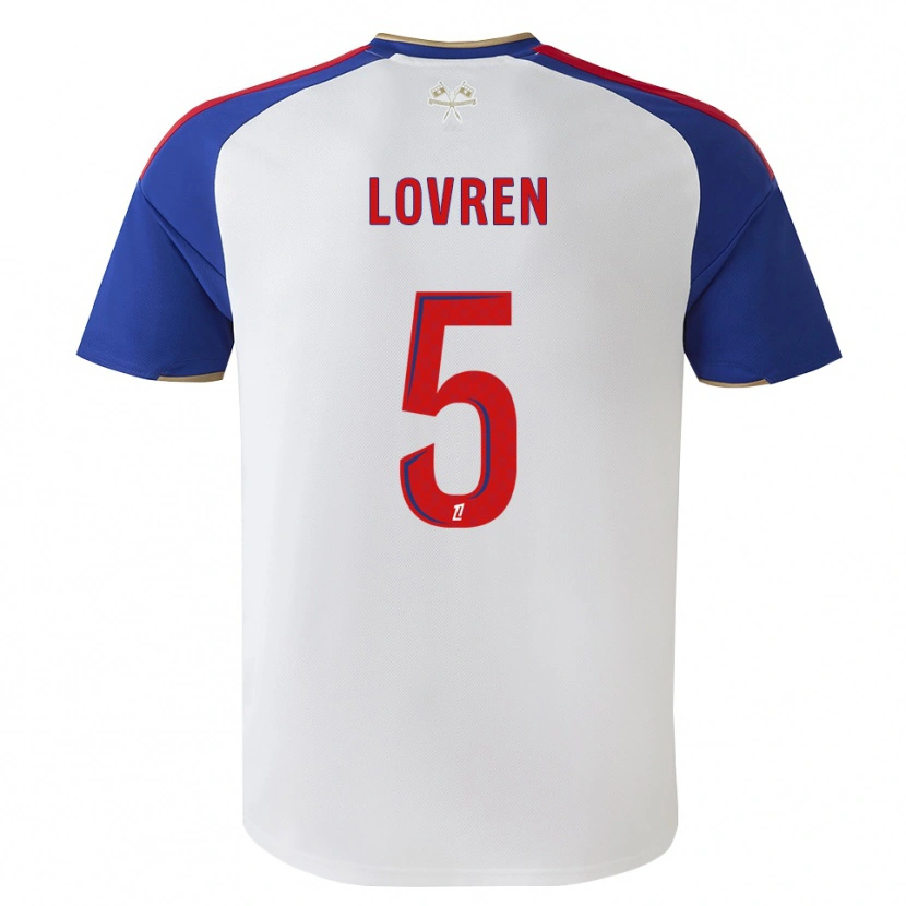 Danxen Enfant Maillot Dejan Lovren #5 Bleu Royal Rouge Blanc Tenues Domicile 2026/27 T-Shirt